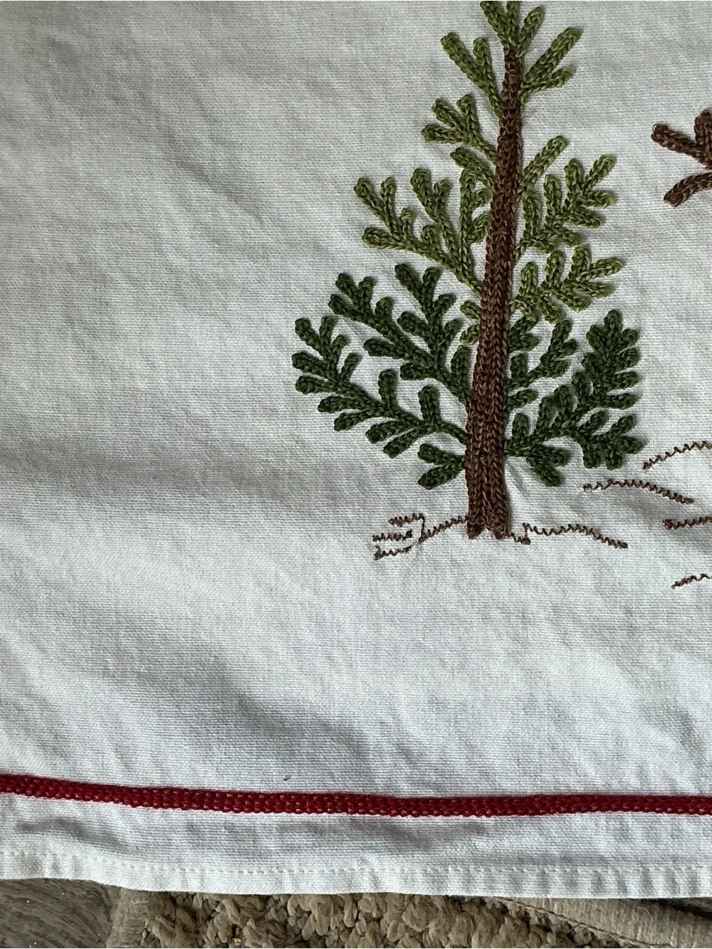 Williams Sonoma Snowman Embroidered Kitchen Towels, Set of 2 OB